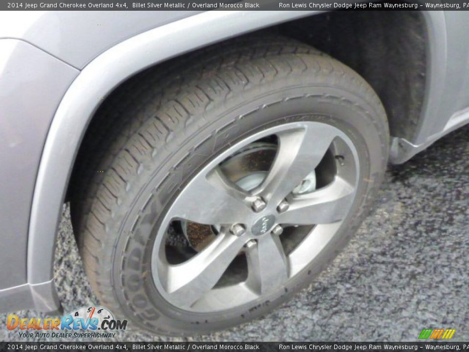 2014 Jeep Grand Cherokee Overland 4x4 Billet Silver Metallic / Overland Morocco Black Photo #8