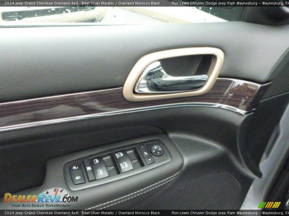 2014 Jeep Grand Cherokee Overland 4x4 Billet Silver Metallic / Overland Morocco Black Photo #13