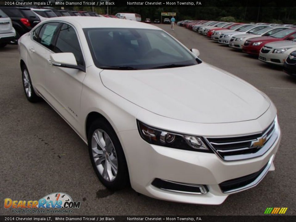 2014 Chevrolet Impala LT White Diamond Tricoat / Jet Black Photo #2