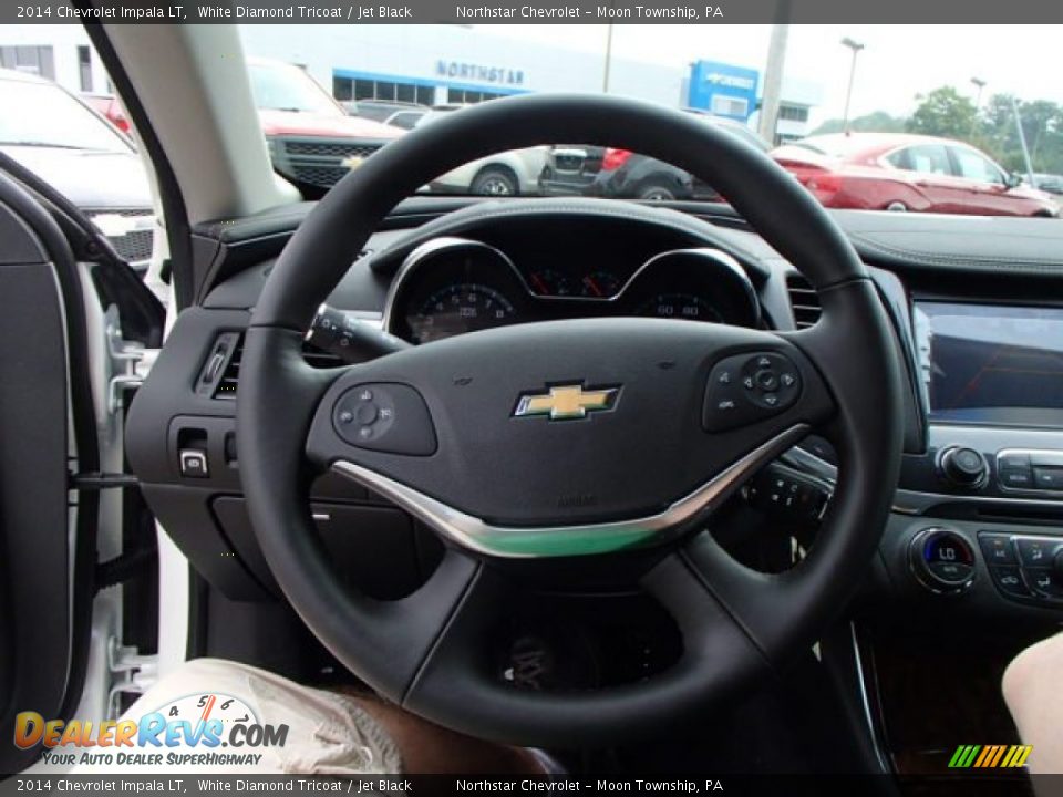 2014 Chevrolet Impala LT White Diamond Tricoat / Jet Black Photo #18