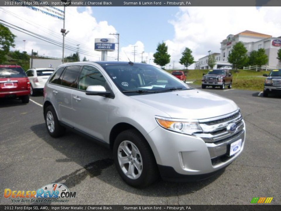 2012 Ford Edge SEL AWD Ingot Silver Metallic / Charcoal Black Photo #1