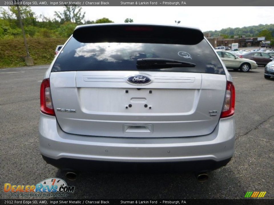 2012 Ford Edge SEL AWD Ingot Silver Metallic / Charcoal Black Photo #3