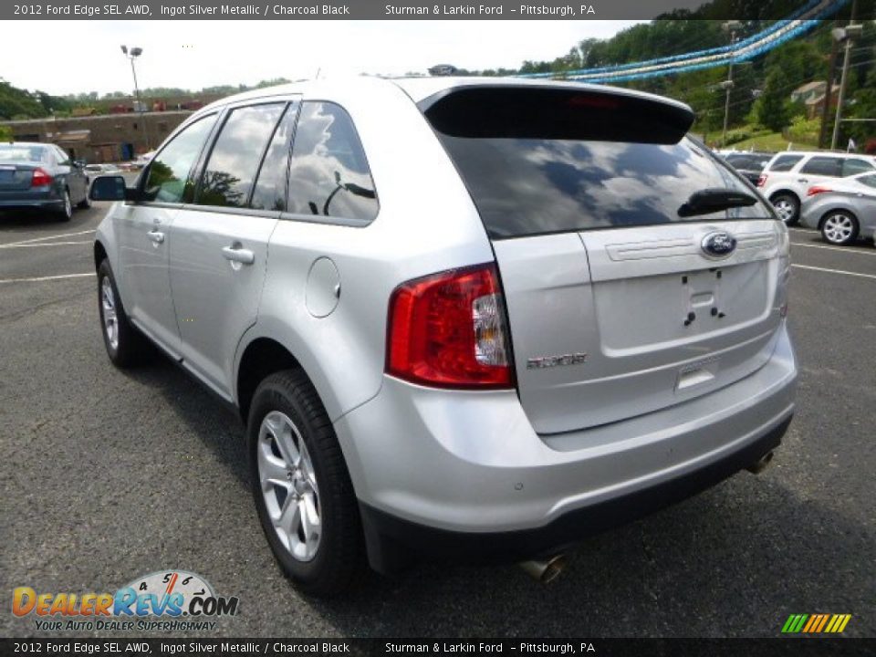 2012 Ford Edge SEL AWD Ingot Silver Metallic / Charcoal Black Photo #4