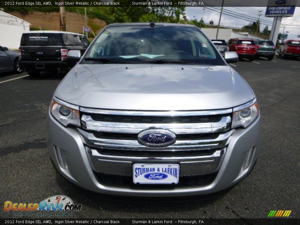 2012 Ford Edge SEL AWD Ingot Silver Metallic / Charcoal Black Photo #6