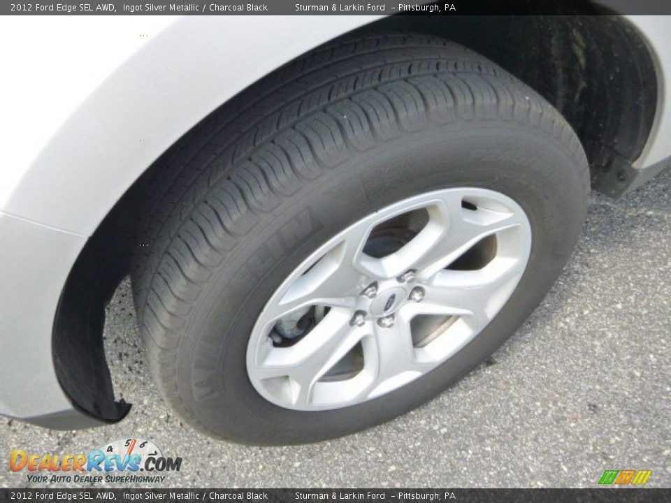 2012 Ford Edge SEL AWD Ingot Silver Metallic / Charcoal Black Photo #7