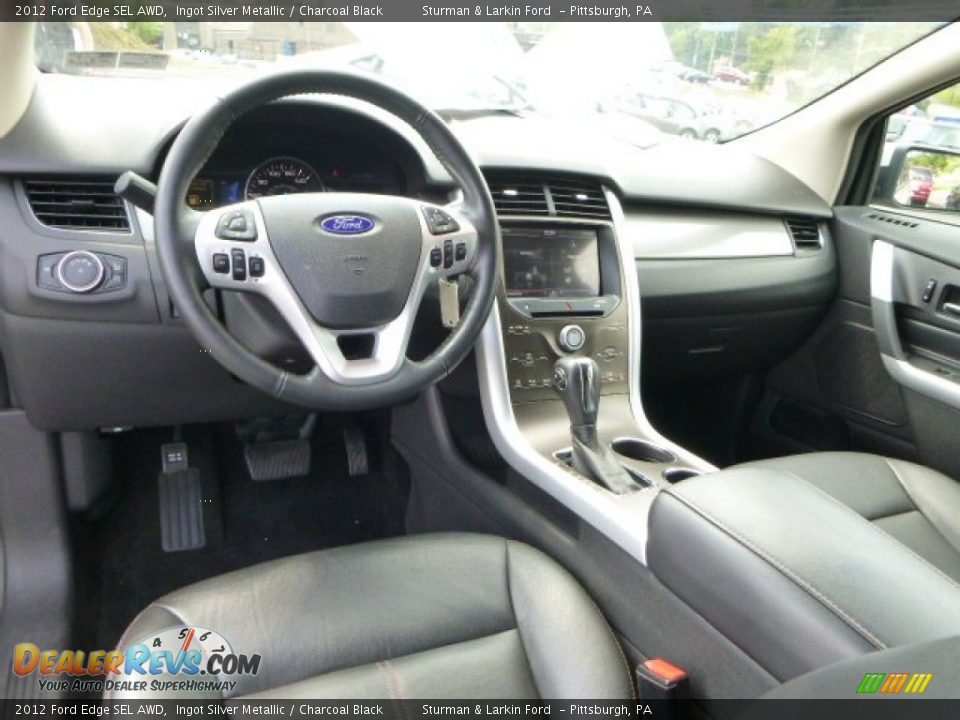 2012 Ford Edge SEL AWD Ingot Silver Metallic / Charcoal Black Photo #10
