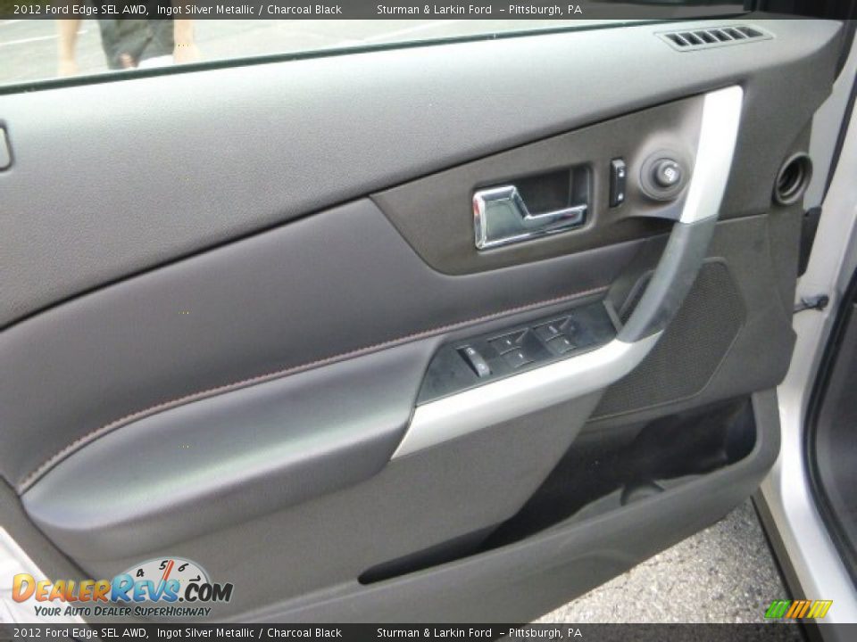 2012 Ford Edge SEL AWD Ingot Silver Metallic / Charcoal Black Photo #11