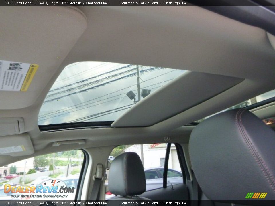 2012 Ford Edge SEL AWD Ingot Silver Metallic / Charcoal Black Photo #12