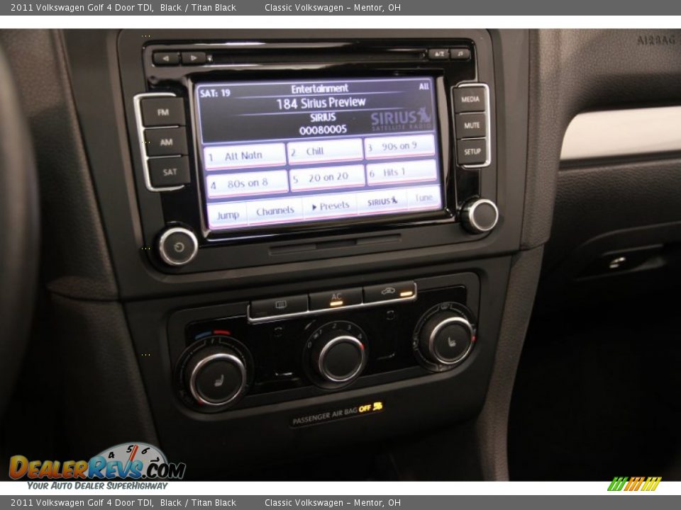 Controls of 2011 Volkswagen Golf 4 Door TDI Photo #12