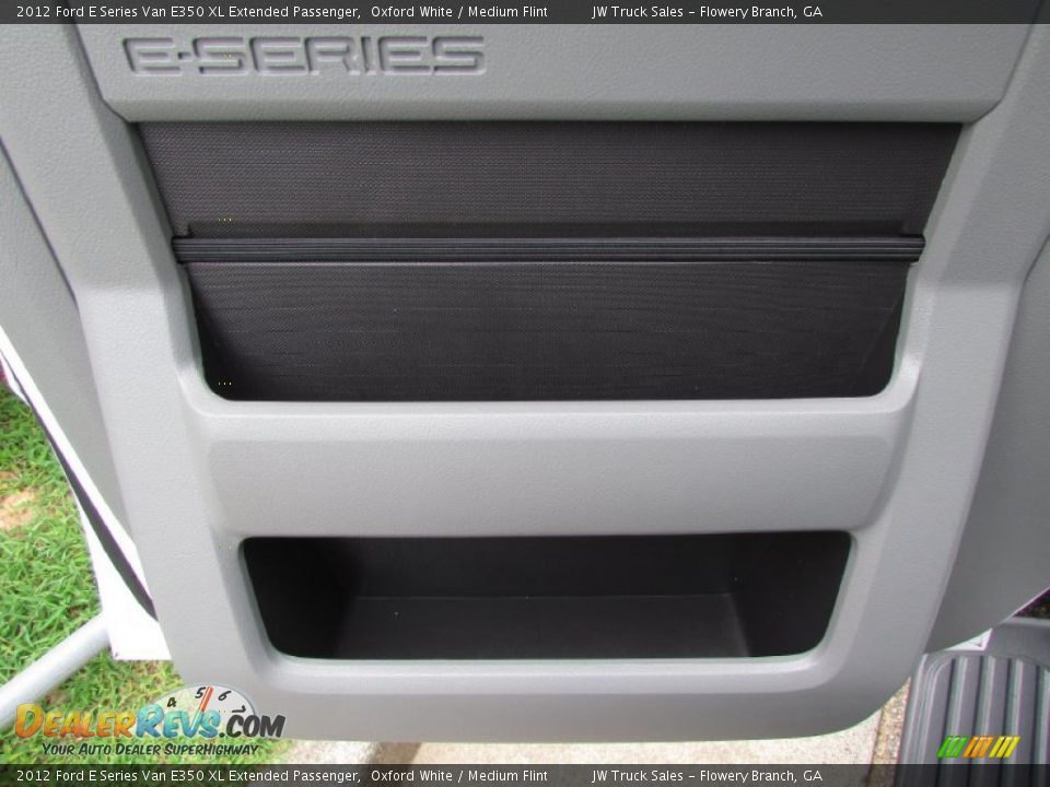2012 Ford E Series Van E350 XL Extended Passenger Oxford White / Medium Flint Photo #17