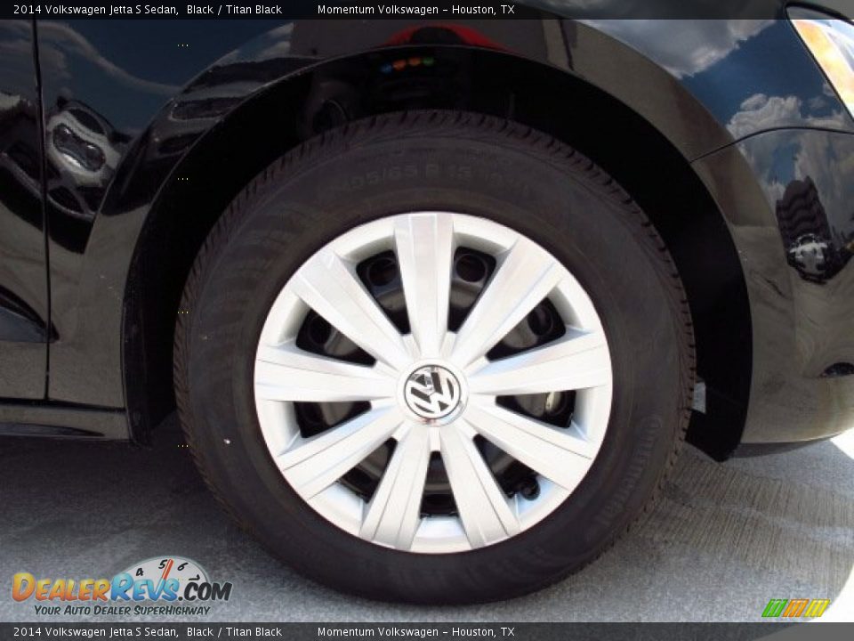 2014 Volkswagen Jetta S Sedan Black / Titan Black Photo #7