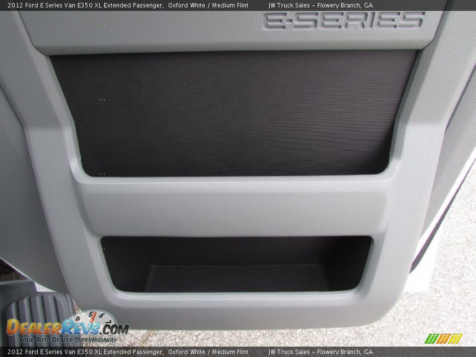 2012 Ford E Series Van E350 XL Extended Passenger Oxford White / Medium Flint Photo #36