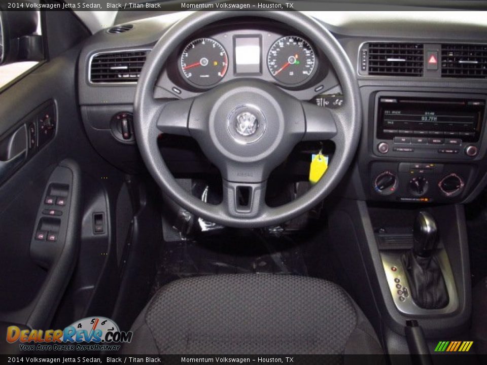 2014 Volkswagen Jetta S Sedan Black / Titan Black Photo #14