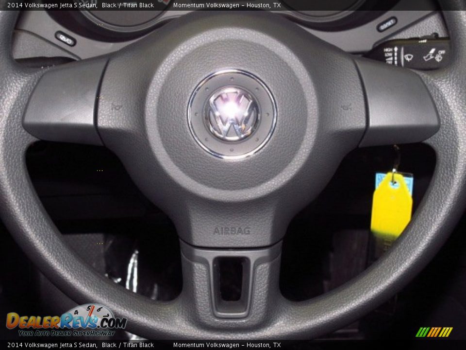 2014 Volkswagen Jetta S Sedan Black / Titan Black Photo #17