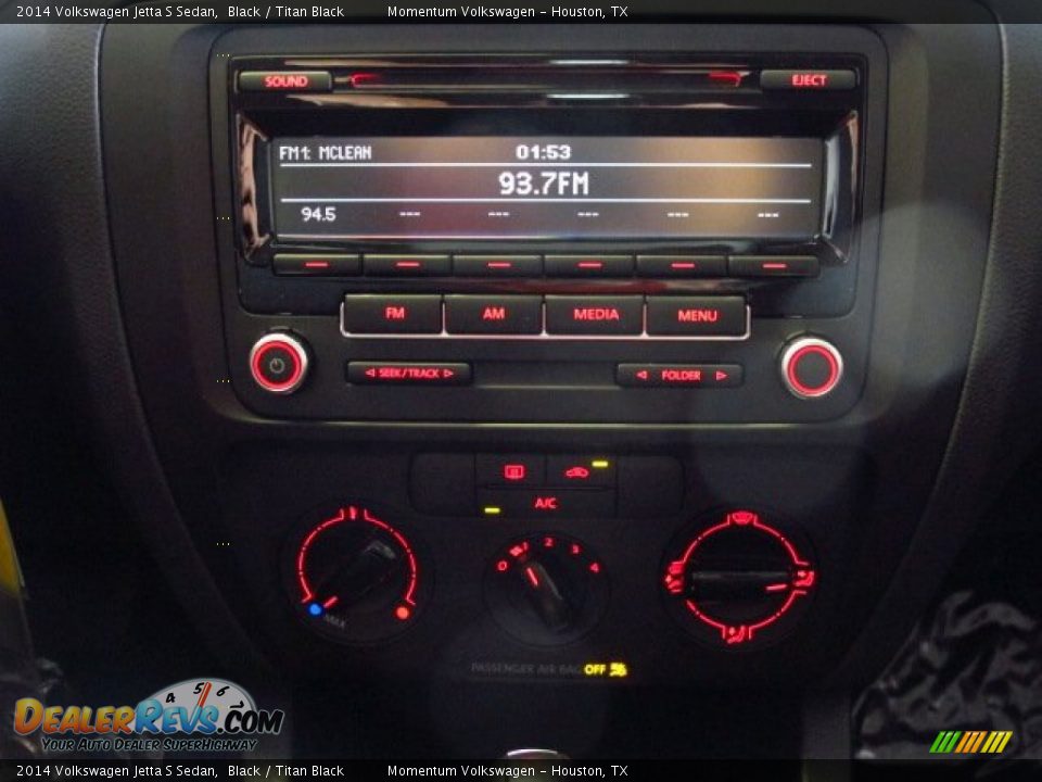 2014 Volkswagen Jetta S Sedan Black / Titan Black Photo #19