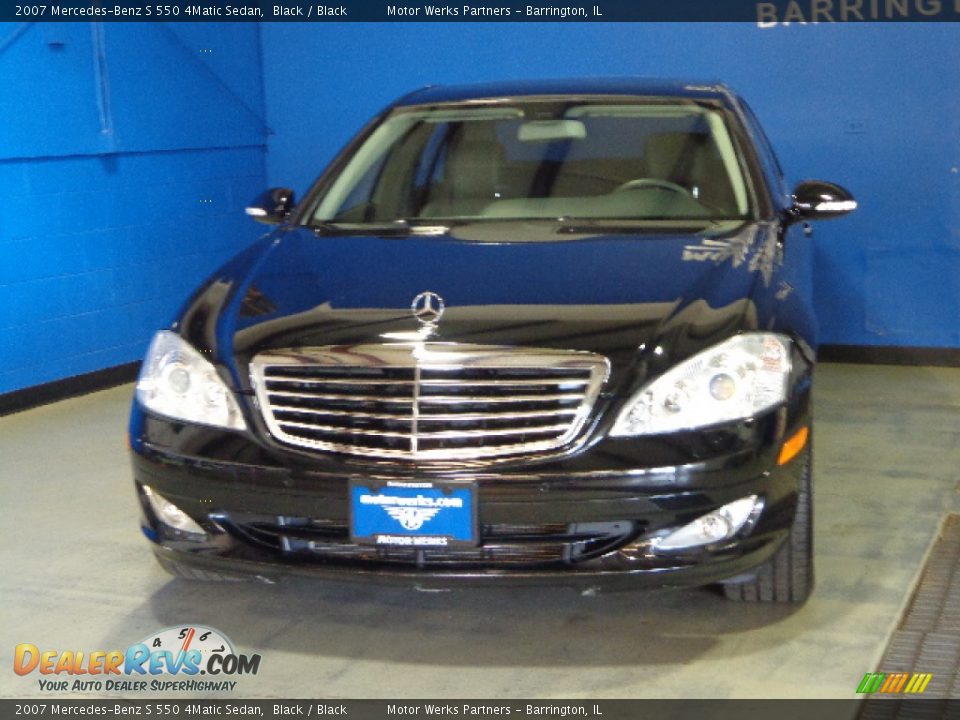 2007 Mercedes-Benz S 550 4Matic Sedan Black / Black Photo #2
