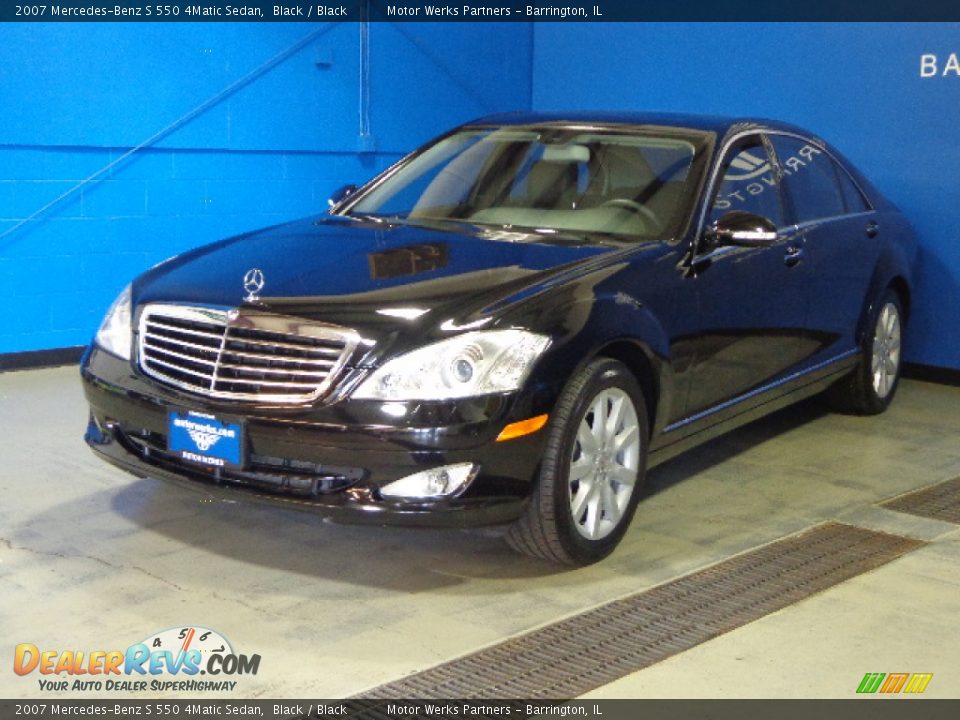 2007 Mercedes-Benz S 550 4Matic Sedan Black / Black Photo #3