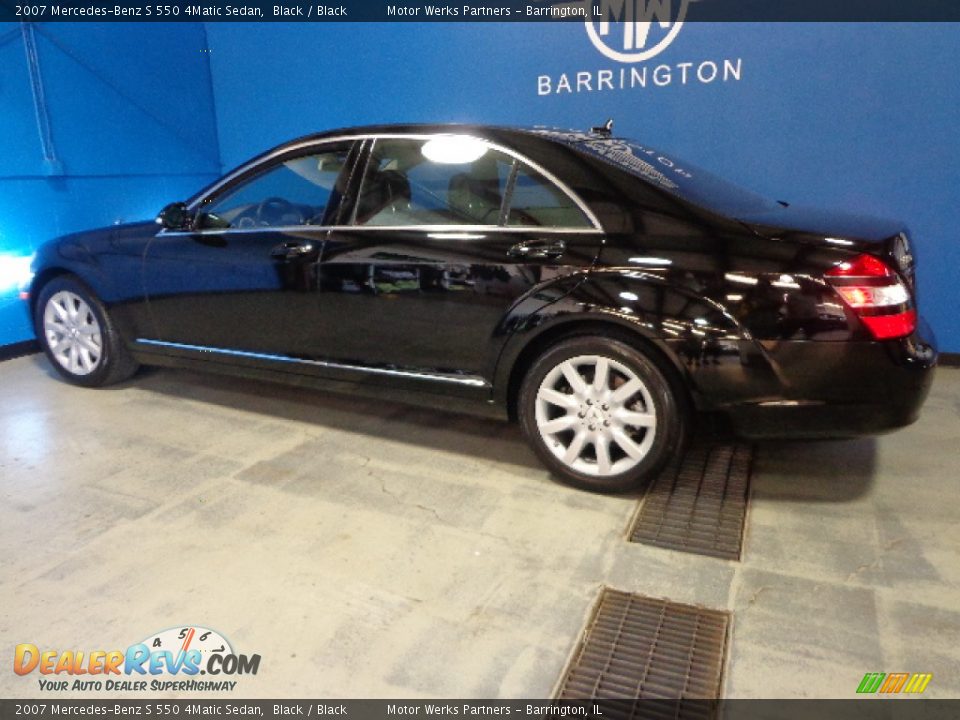 2007 Mercedes-Benz S 550 4Matic Sedan Black / Black Photo #10