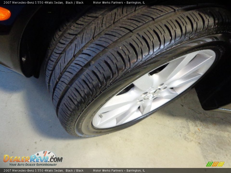 2007 Mercedes-Benz S 550 4Matic Sedan Black / Black Photo #11