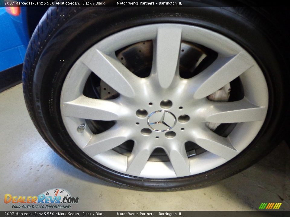2007 Mercedes-Benz S 550 4Matic Sedan Black / Black Photo #12