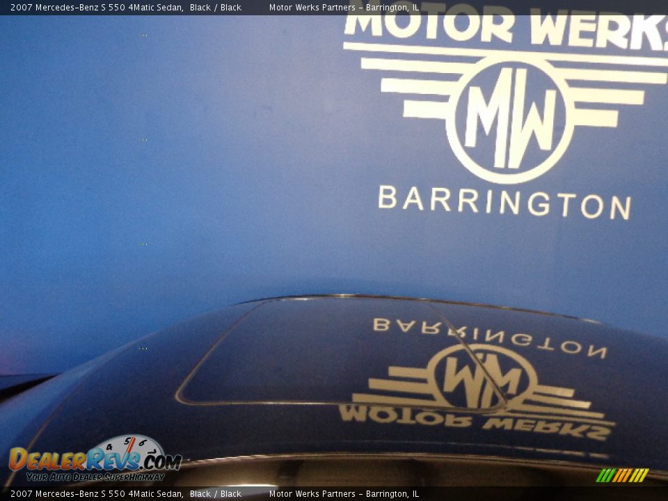 2007 Mercedes-Benz S 550 4Matic Sedan Black / Black Photo #13