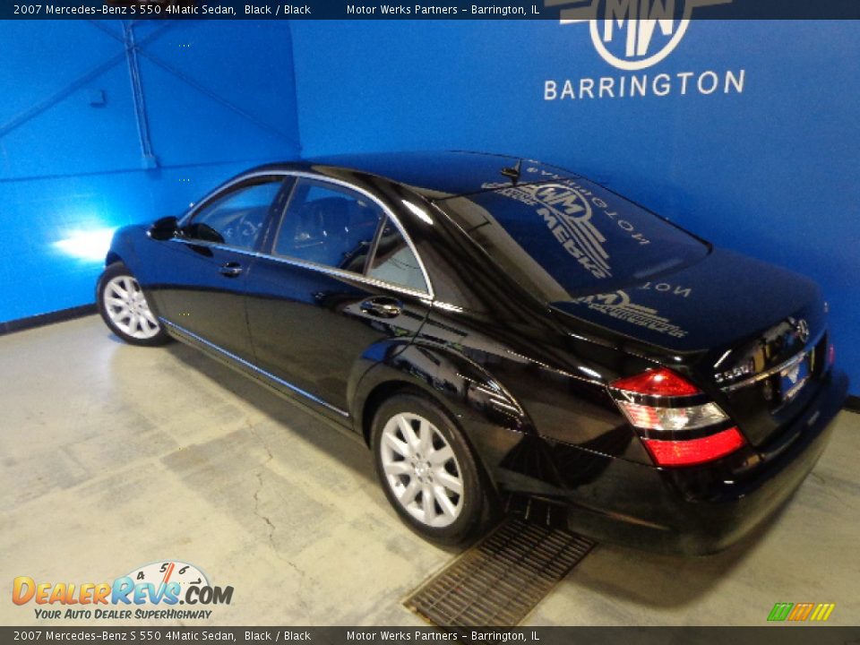 2007 Mercedes-Benz S 550 4Matic Sedan Black / Black Photo #14