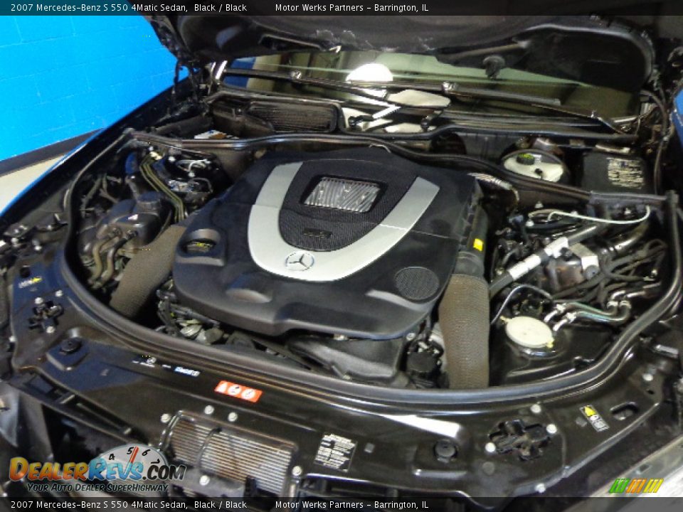 2007 Mercedes-Benz S 550 4Matic Sedan Black / Black Photo #15