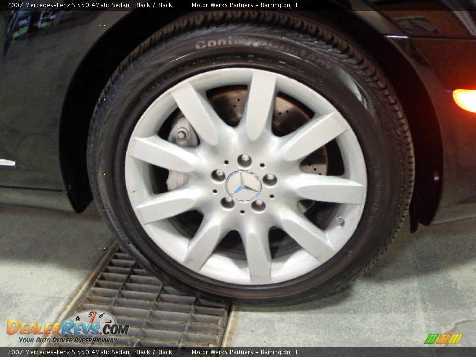 2007 Mercedes-Benz S 550 4Matic Sedan Black / Black Photo #17