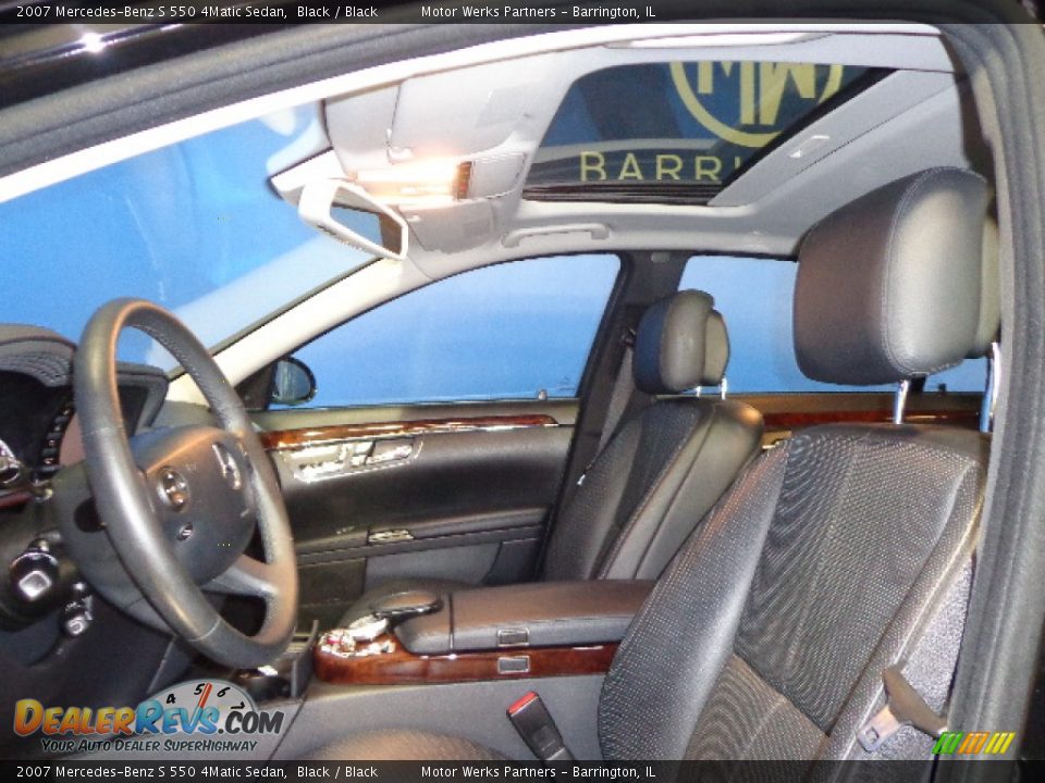 2007 Mercedes-Benz S 550 4Matic Sedan Black / Black Photo #20