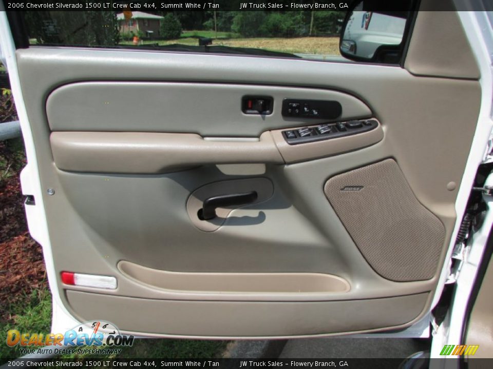 2006 Chevrolet Silverado 1500 LT Crew Cab 4x4 Summit White / Tan Photo #13