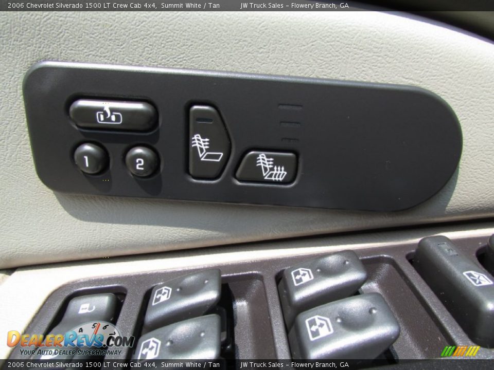 2006 Chevrolet Silverado 1500 LT Crew Cab 4x4 Summit White / Tan Photo #16