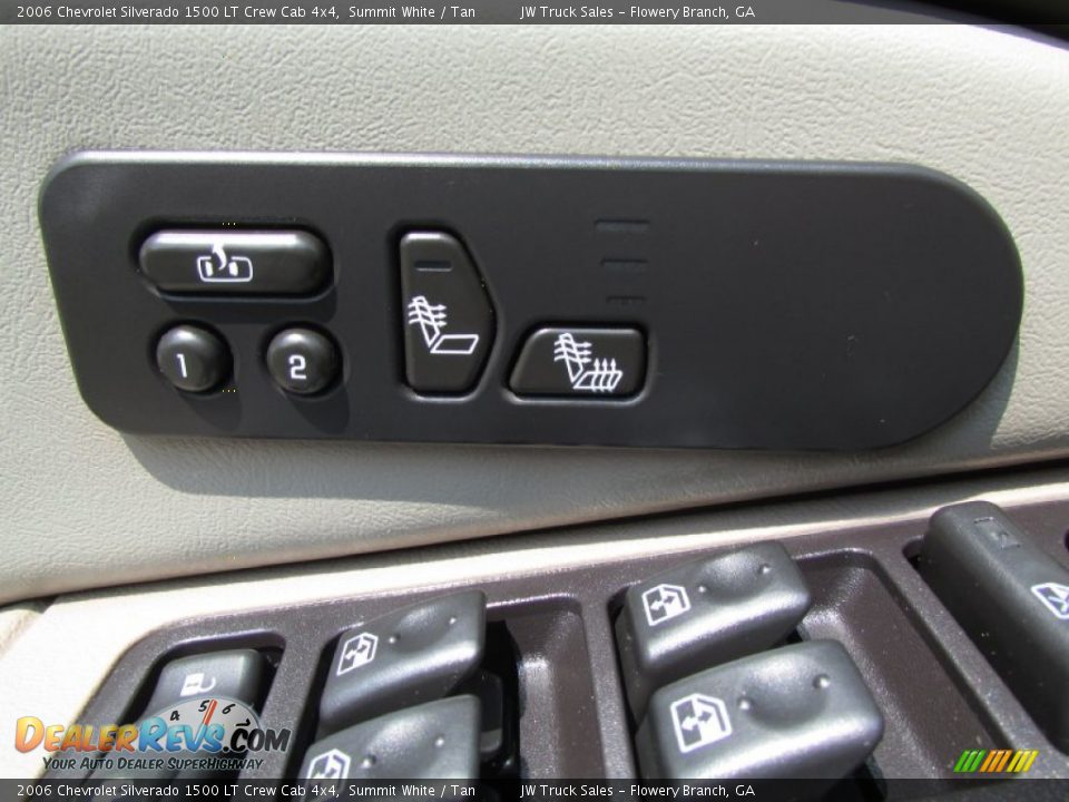 2006 Chevrolet Silverado 1500 LT Crew Cab 4x4 Summit White / Tan Photo #17