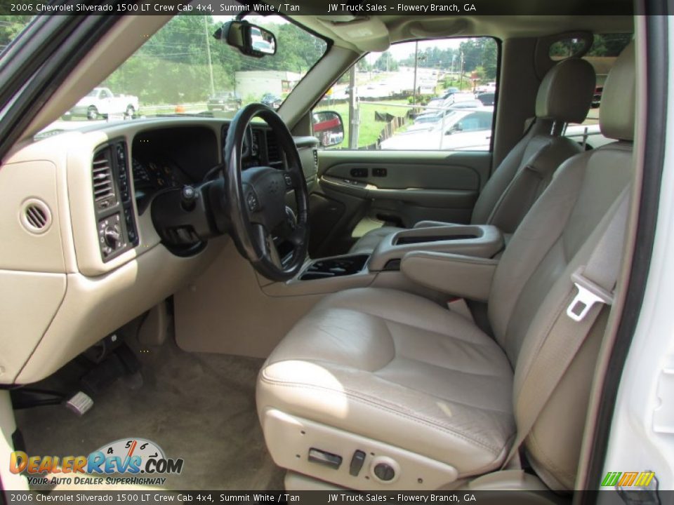 2006 Chevrolet Silverado 1500 LT Crew Cab 4x4 Summit White / Tan Photo #20