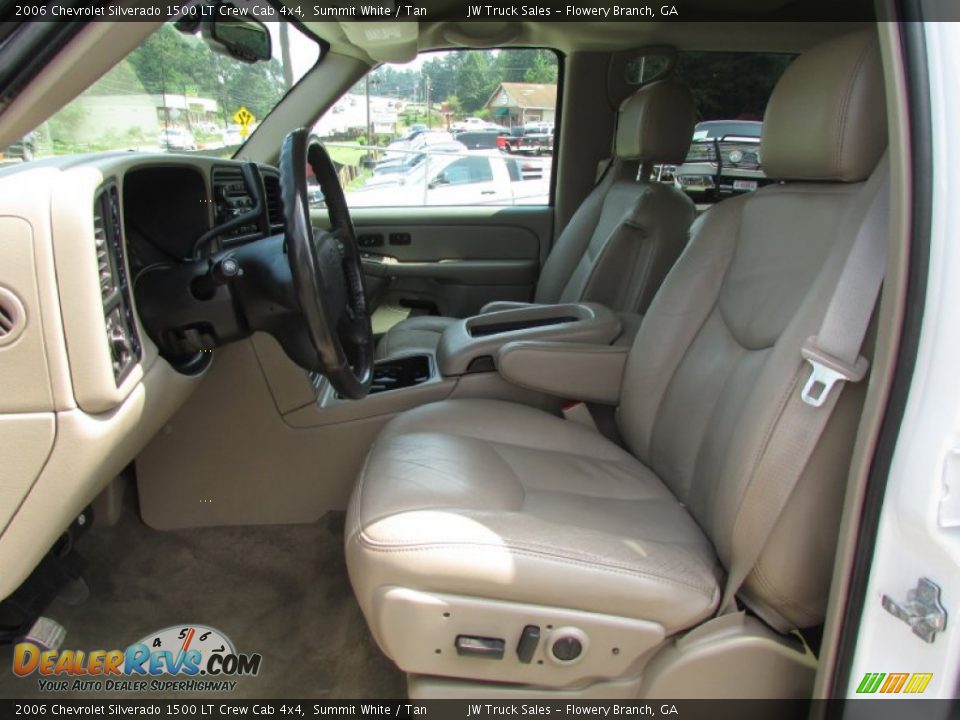 2006 Chevrolet Silverado 1500 LT Crew Cab 4x4 Summit White / Tan Photo #21