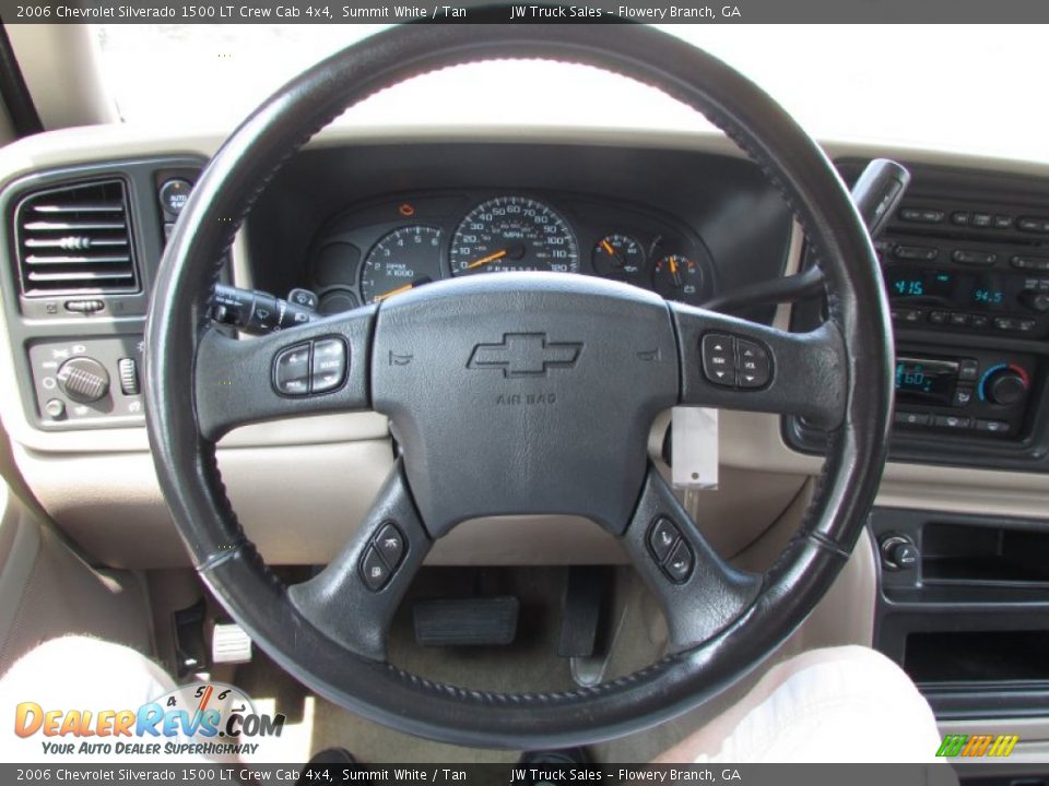 2006 Chevrolet Silverado 1500 LT Crew Cab 4x4 Summit White / Tan Photo #23