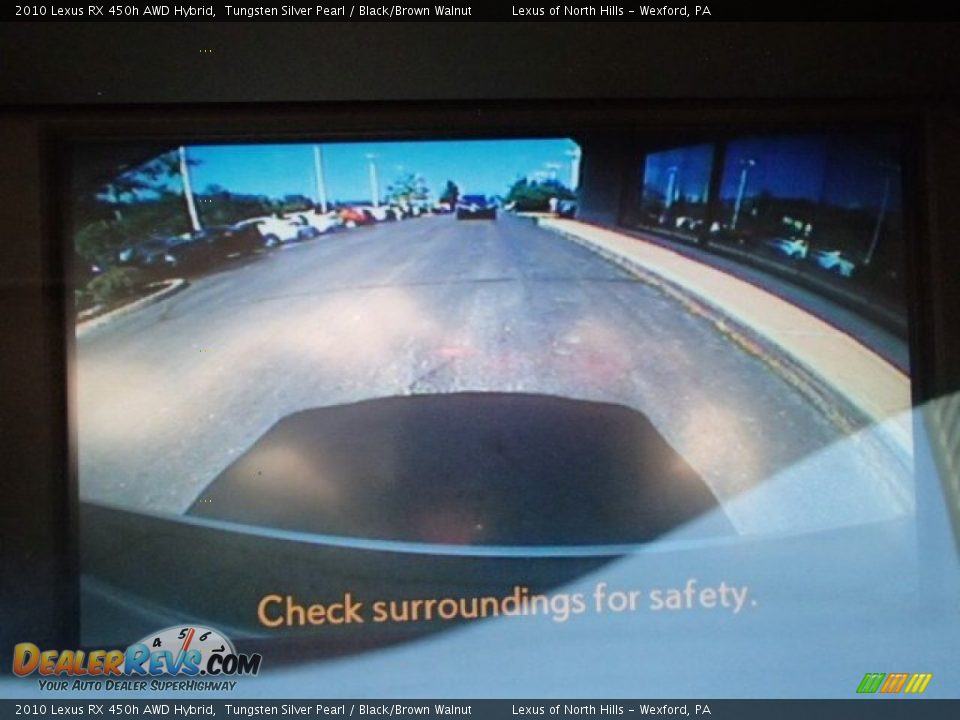 2010 Lexus RX 450h AWD Hybrid Tungsten Silver Pearl / Black/Brown Walnut Photo #15
