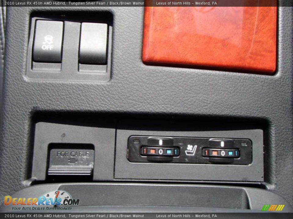 2010 Lexus RX 450h AWD Hybrid Tungsten Silver Pearl / Black/Brown Walnut Photo #17