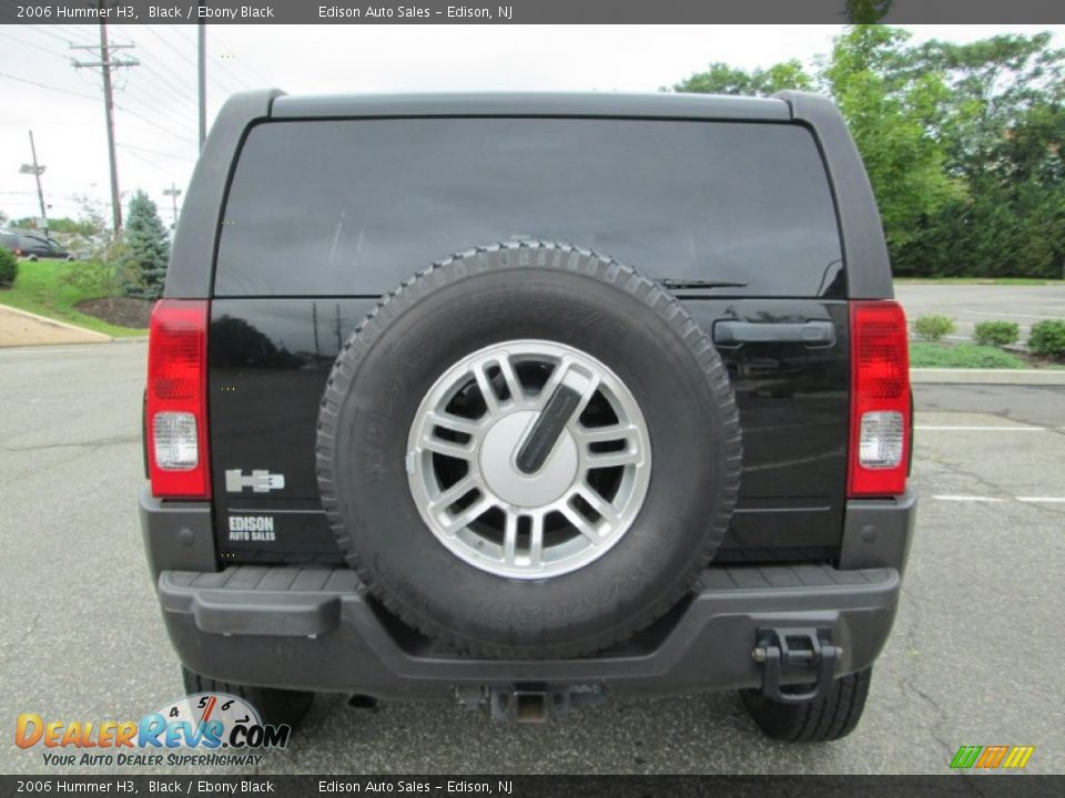 2006 Hummer H3 Black / Ebony Black Photo #6