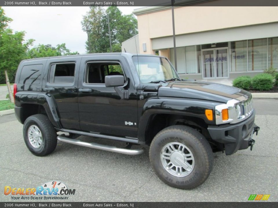 2006 Hummer H3 Black / Ebony Black Photo #10