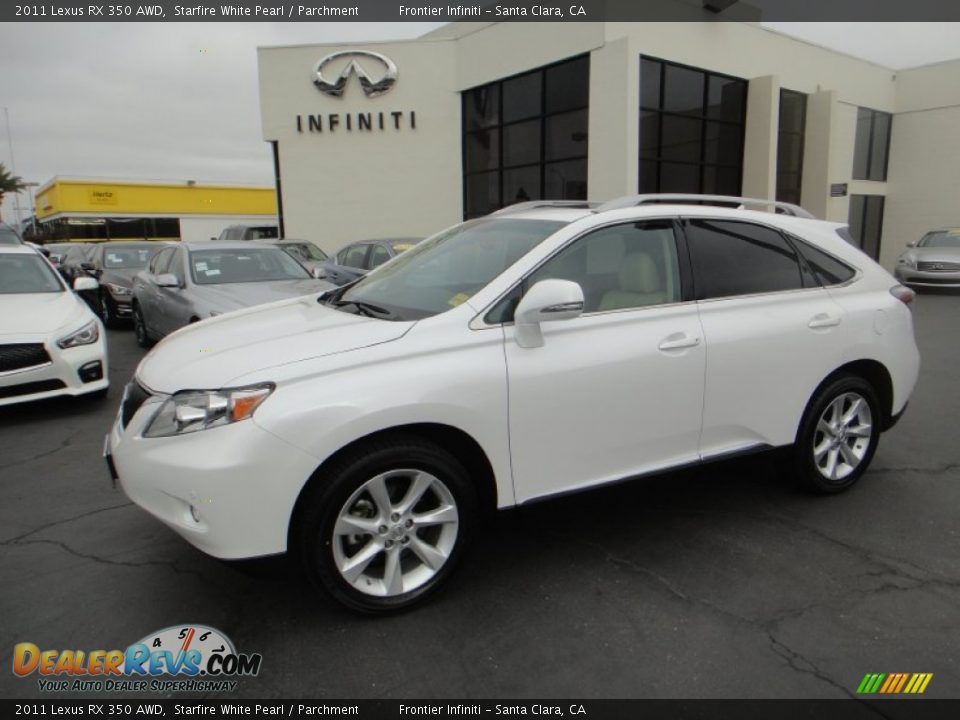 2011 Lexus RX 350 AWD Starfire White Pearl / Parchment Photo #1