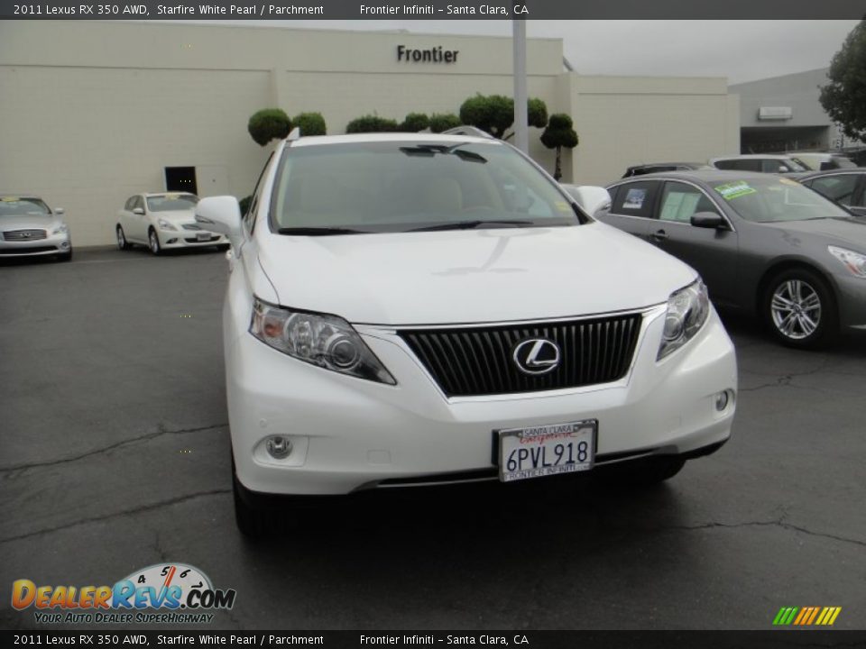 2011 Lexus RX 350 AWD Starfire White Pearl / Parchment Photo #2
