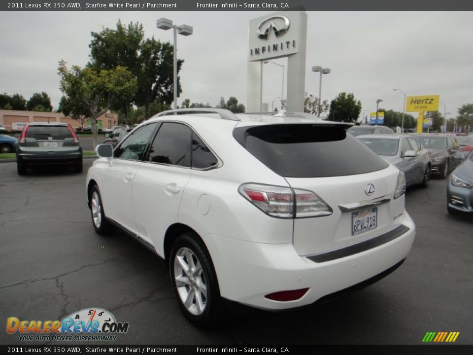 2011 Lexus RX 350 AWD Starfire White Pearl / Parchment Photo #4