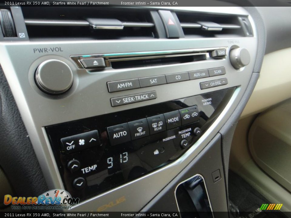 2011 Lexus RX 350 AWD Starfire White Pearl / Parchment Photo #10