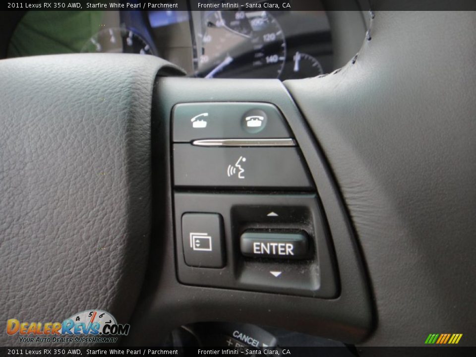 2011 Lexus RX 350 AWD Starfire White Pearl / Parchment Photo #13