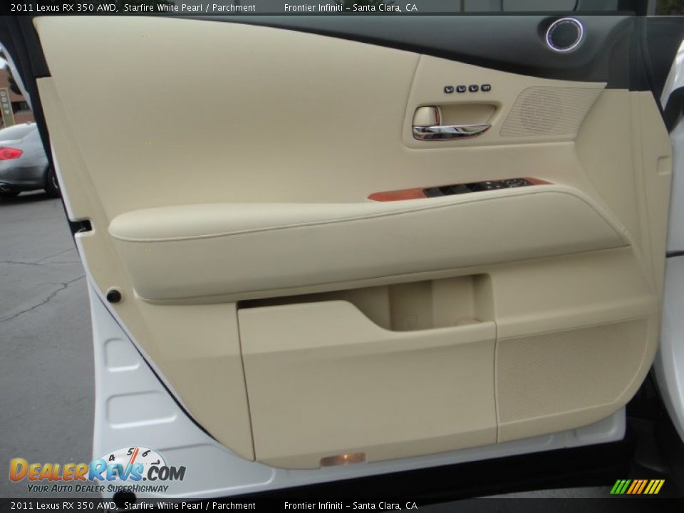 2011 Lexus RX 350 AWD Starfire White Pearl / Parchment Photo #16