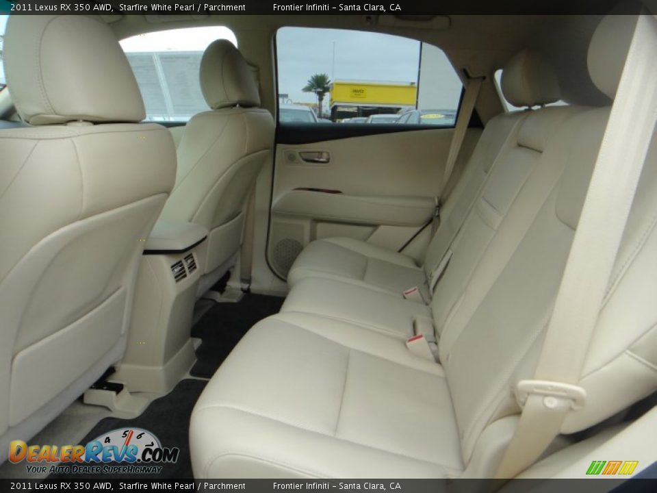 2011 Lexus RX 350 AWD Starfire White Pearl / Parchment Photo #17