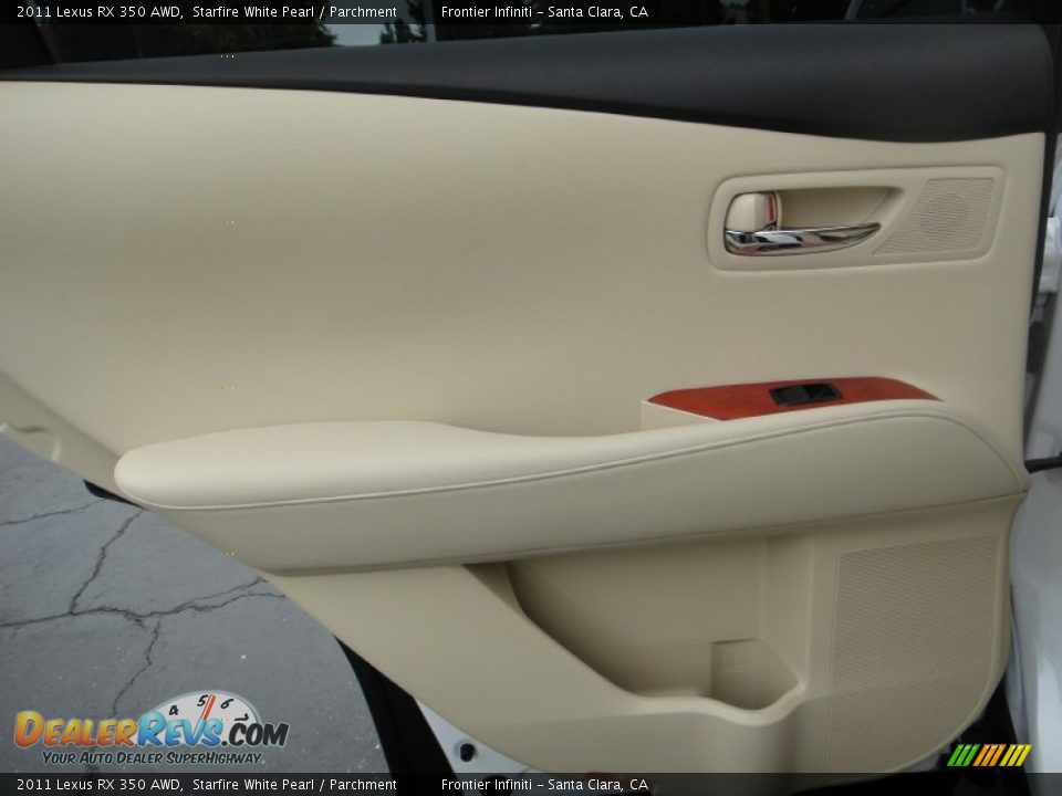2011 Lexus RX 350 AWD Starfire White Pearl / Parchment Photo #18