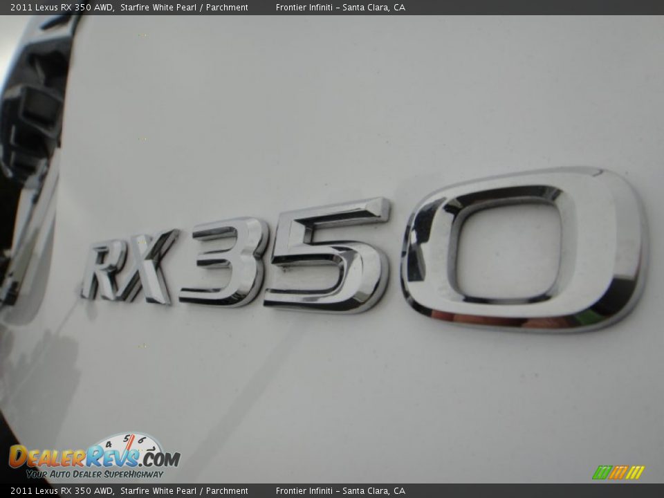 2011 Lexus RX 350 AWD Starfire White Pearl / Parchment Photo #20
