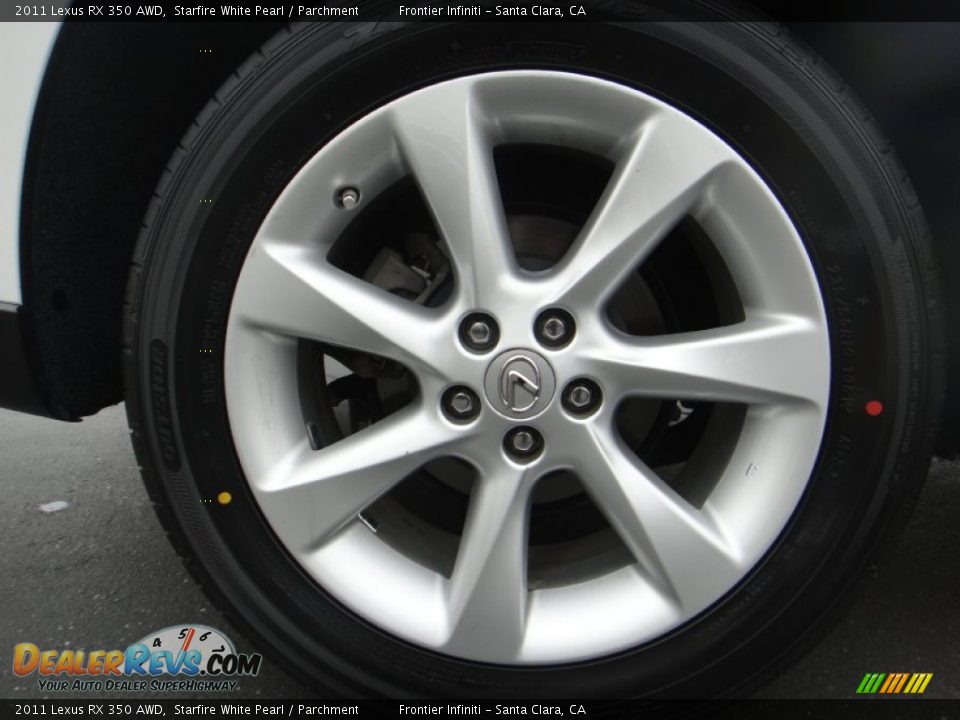 2011 Lexus RX 350 AWD Starfire White Pearl / Parchment Photo #21