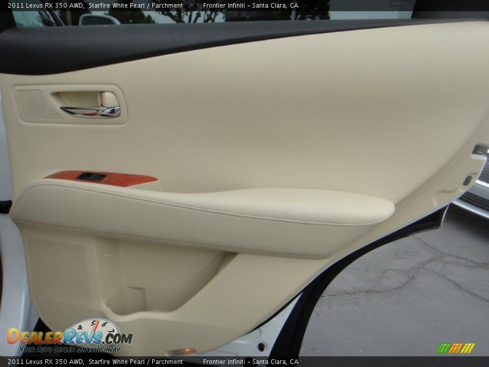 2011 Lexus RX 350 AWD Starfire White Pearl / Parchment Photo #23